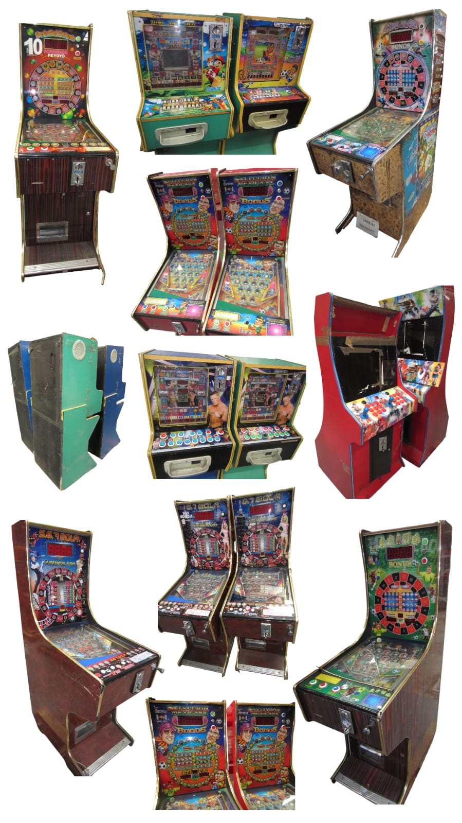 LOTE MAQUINAS DE JUEGO TRAGAMONEDAS - DIVERSION Y GANANCIA EN UN SOLO EQUIPO